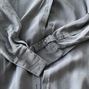 Zara - Charcoal Oversized Button Up Shirt